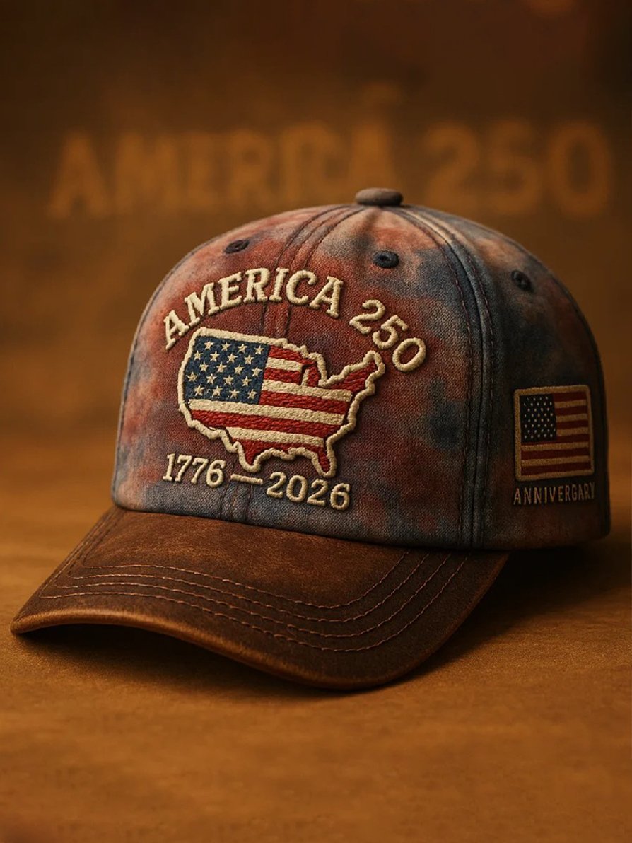 250th Anniversary of the Founding of the United States Printed Baseball Cap