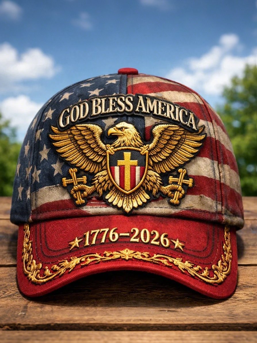 250th Anniversary of the Founding of the United States Printed Baseball Cap