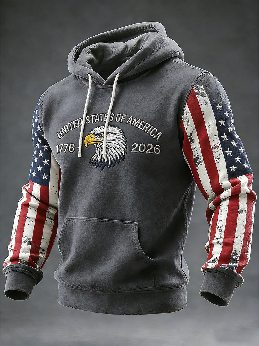 Men's Retro American 250th Anniversary Hoodie