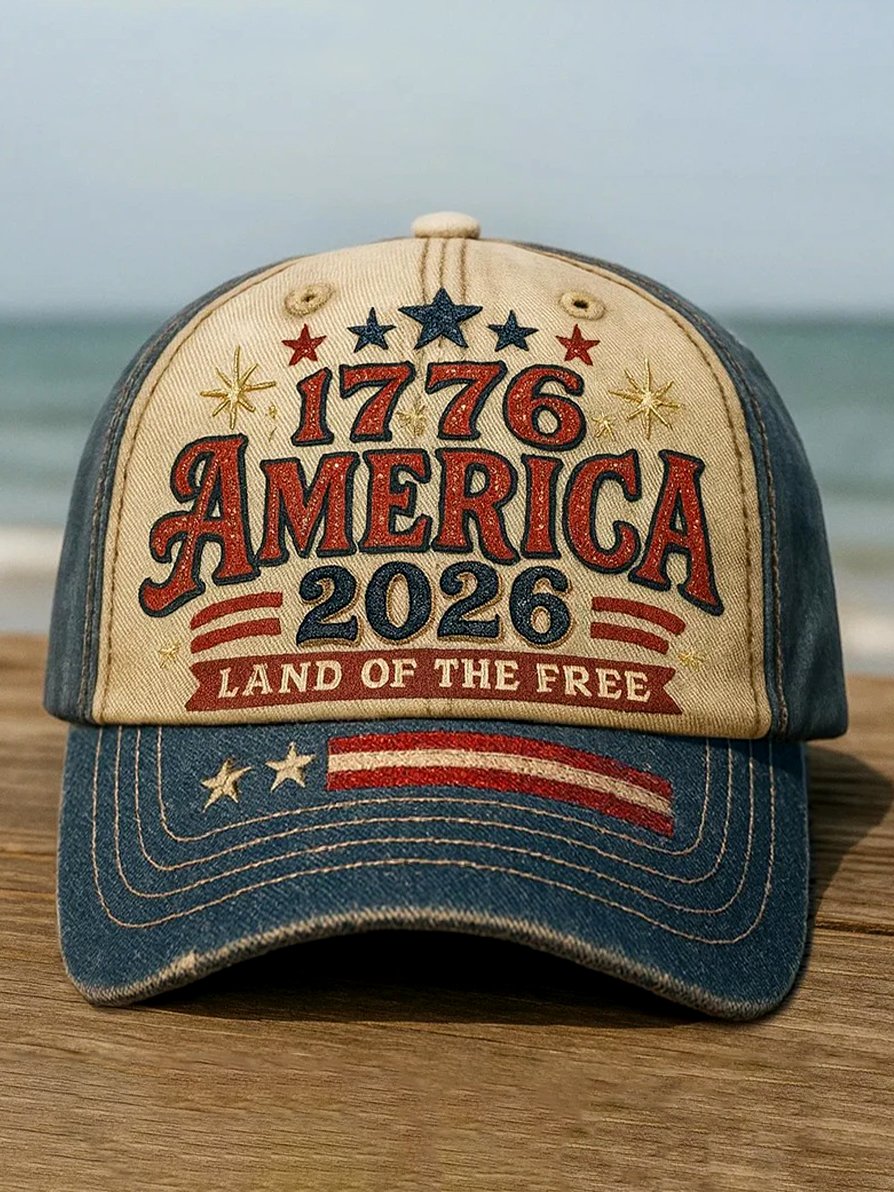 250th Anniversary of the Founding of the United States Printed Baseball Cap