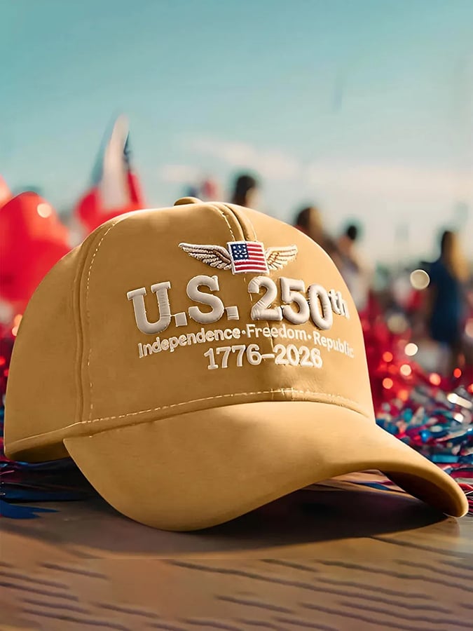 USA 250th Anniversary Printed Baseball Cap