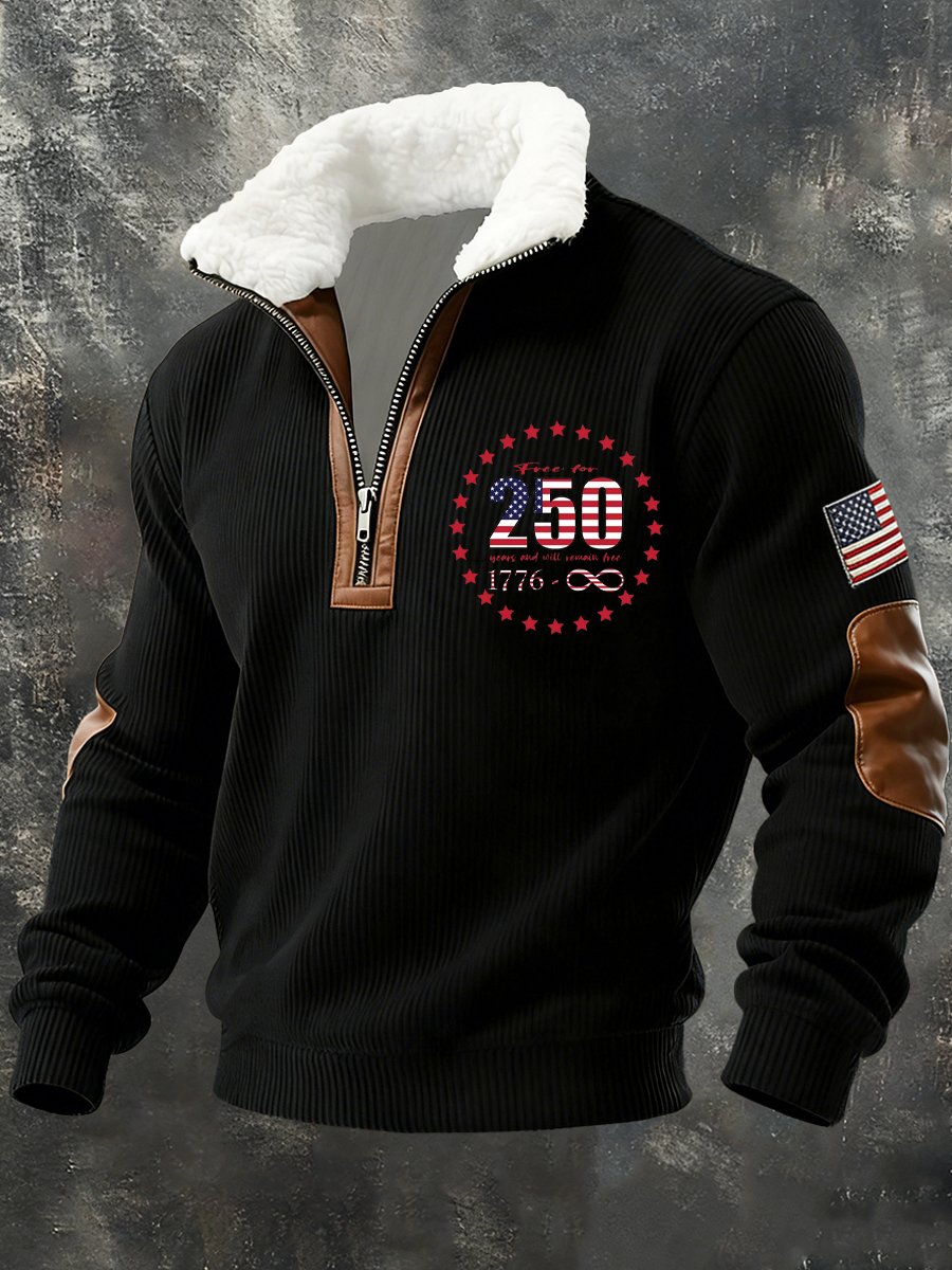 Men's vintage sweatshirt commemorating the 250th anniversary of the Navy.
