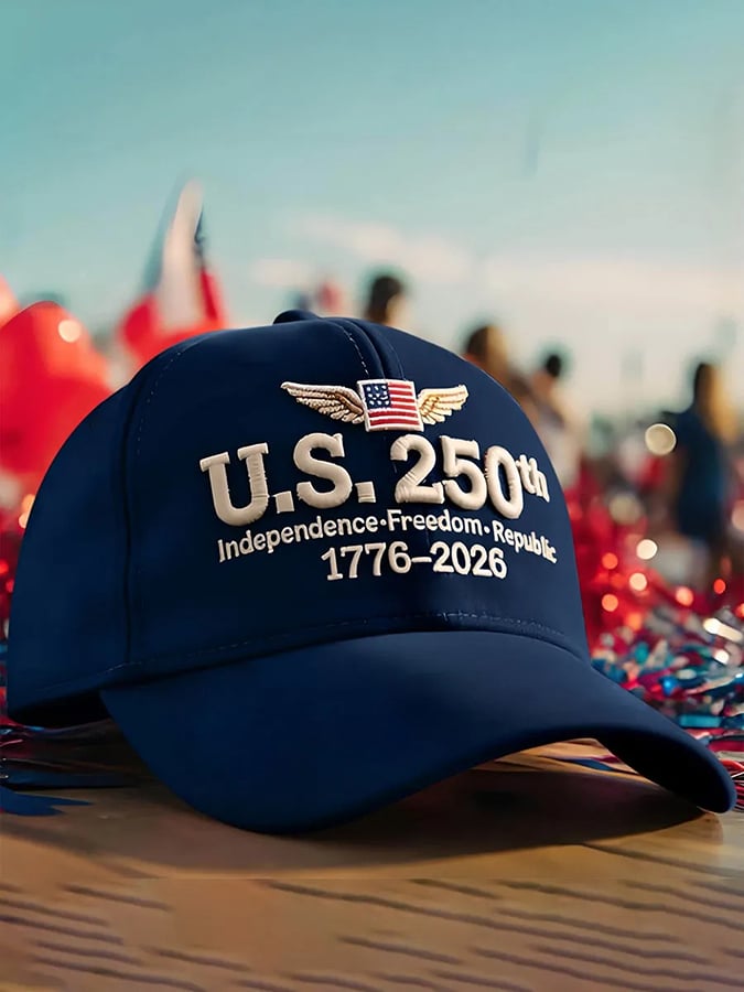 USA 250th Anniversary Printed Baseball Cap