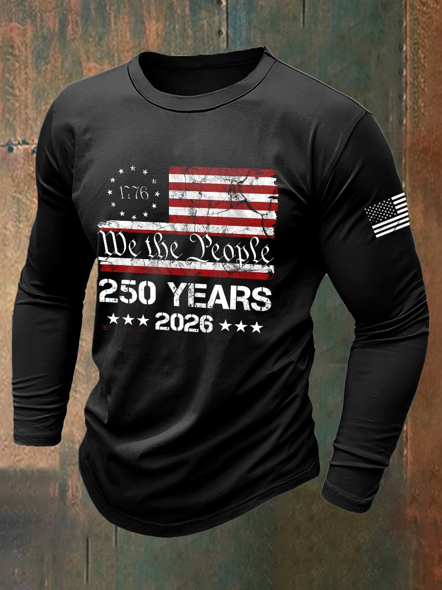 Men's Vintage Army 250th Anniversary Long-Sleeve T-Shirt