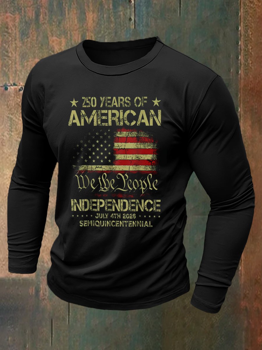 Men's Vintage Army 250th Anniversary Long-Sleeve T-Shirt