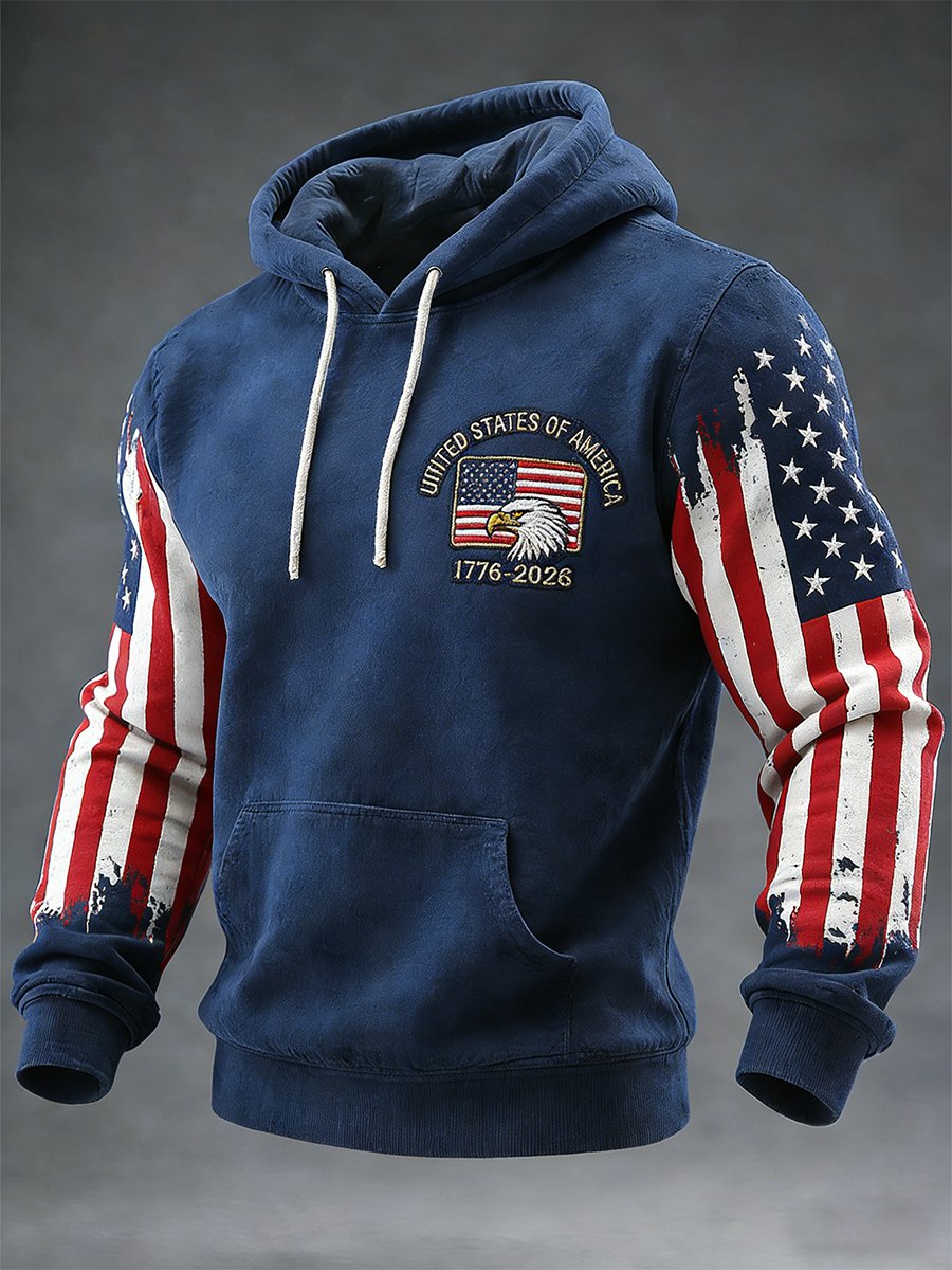 Men's Retro American 250th Anniversary Hoodie