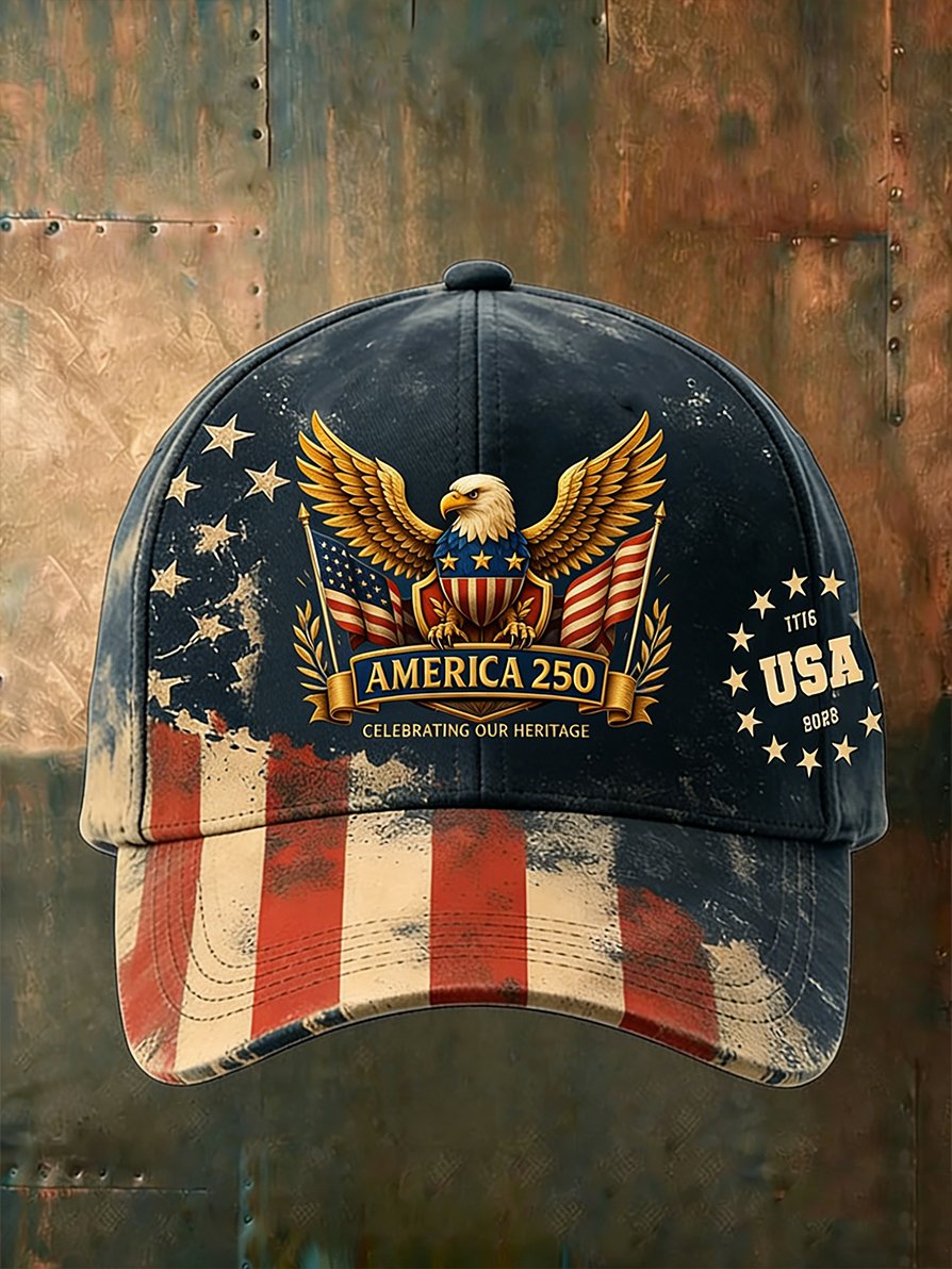 250th Anniversary of the Founding of the United States Printed Baseball Cap