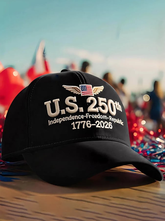 USA 250th Anniversary Printed Baseball Cap