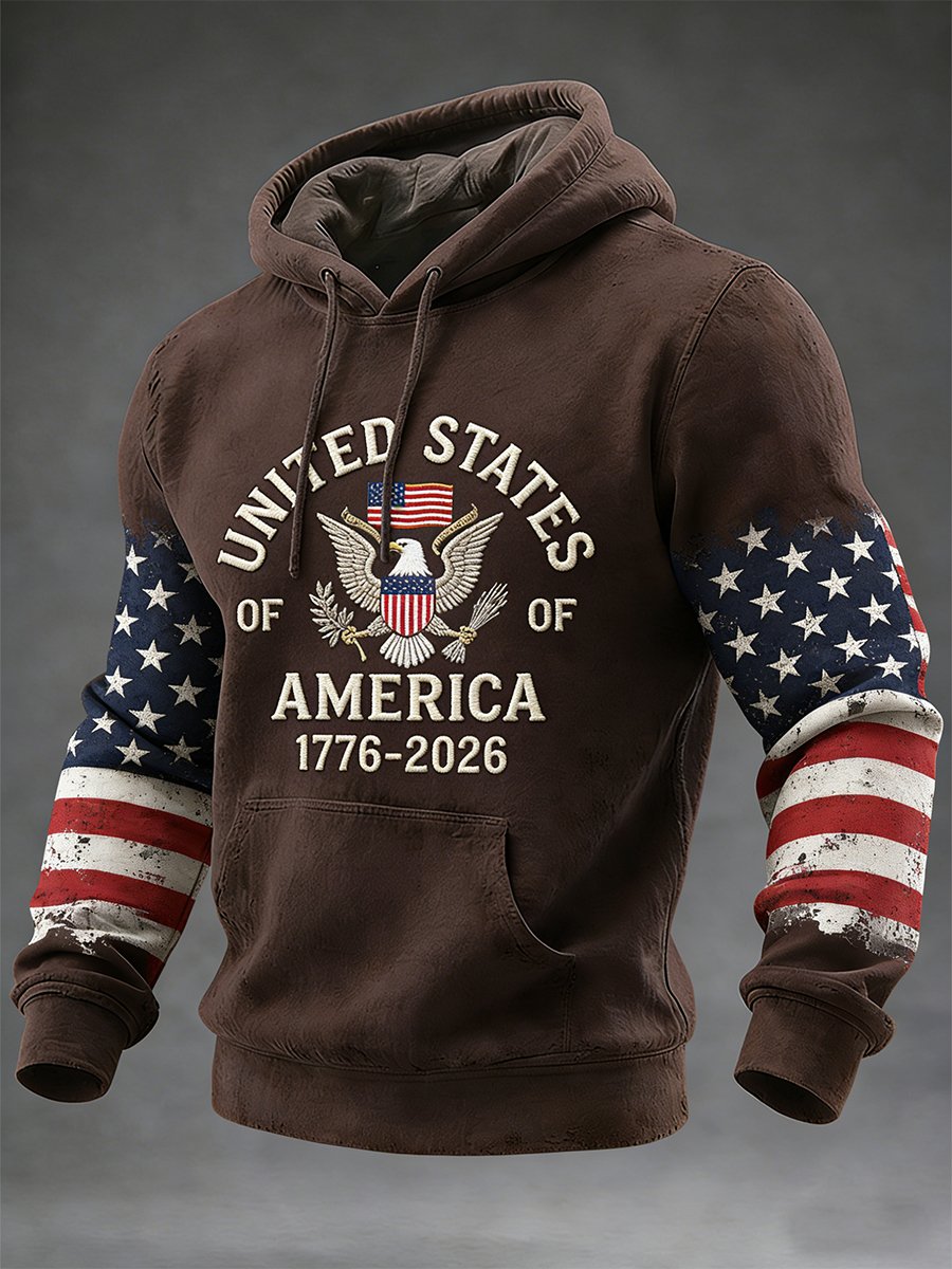 Men's Retro American 250th Anniversary Hoodie
