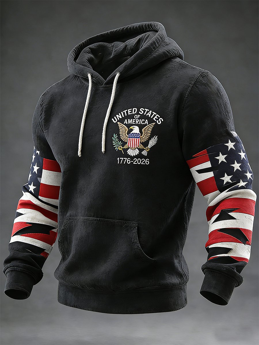 Men's Retro American 250th Anniversary Hoodie