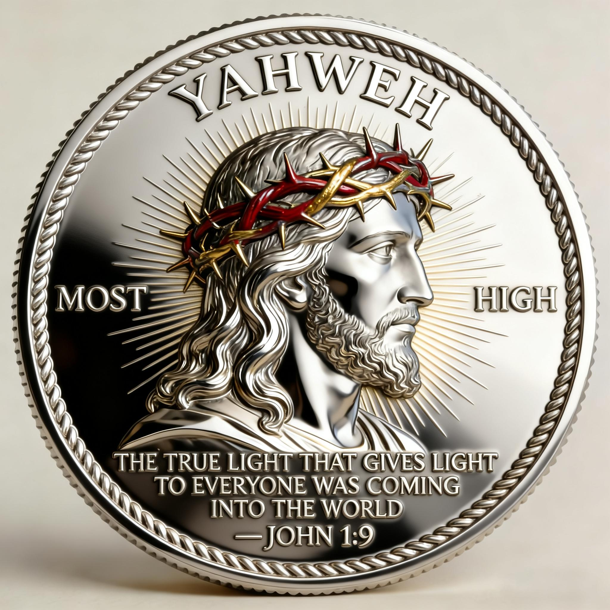 🏆Flash Sale 60% OFF - 🙏“Yahweh – The Living Light” Faith Commemorative Coin