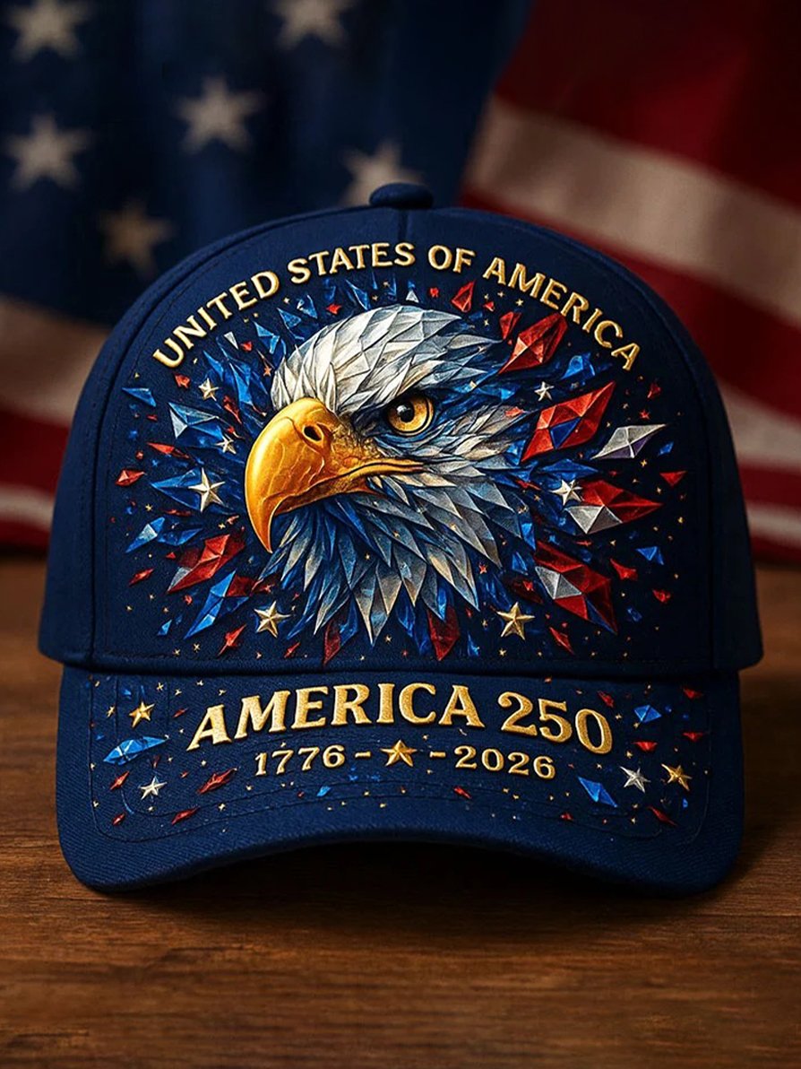 250th Anniversary of the Founding of the United States Printed Baseball Cap