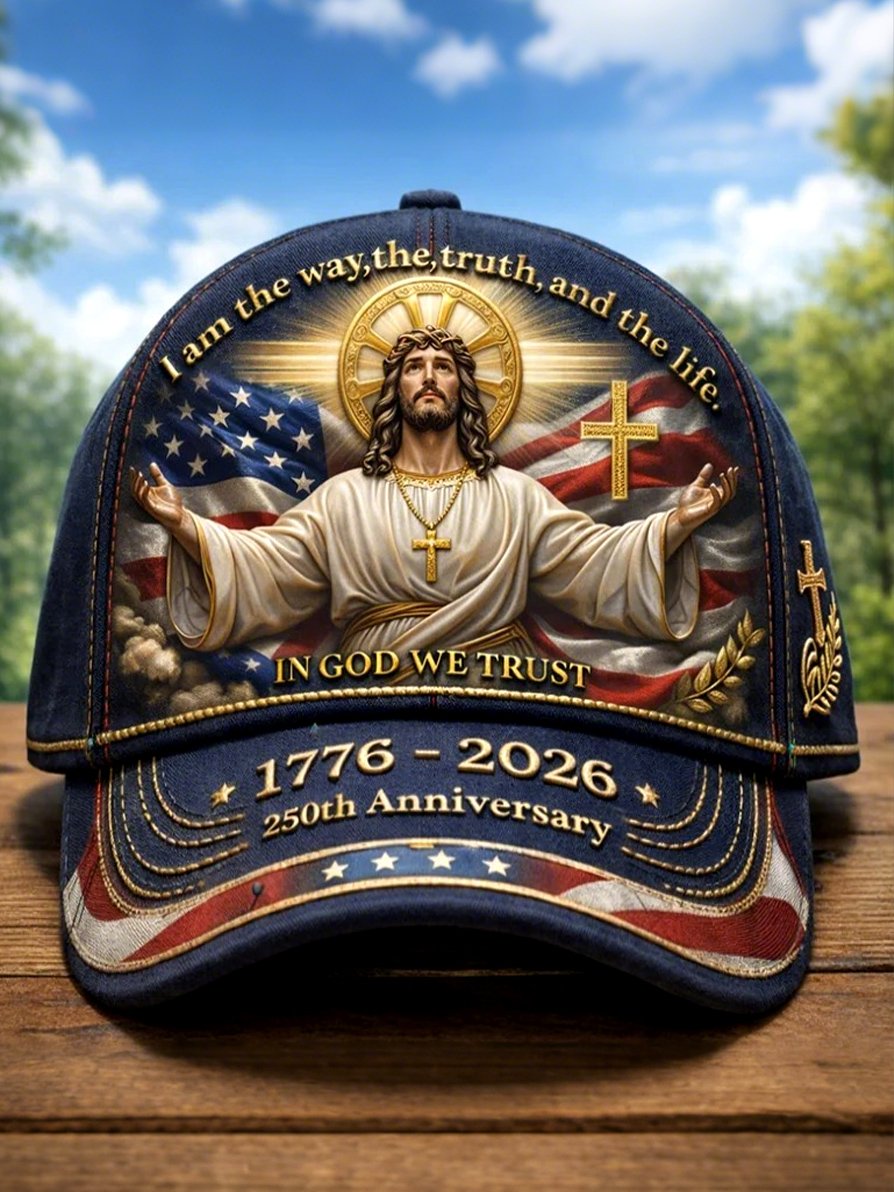 250th Anniversary of the Founding of the United States Printed Baseball Cap