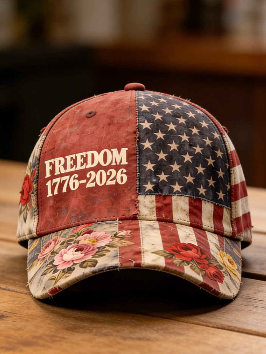 250th Anniversary of the Founding of the United States Printed Baseball Cap