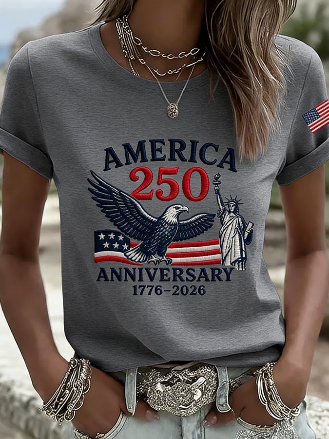 Women's  America 250th Anniversary Print T-Shirt