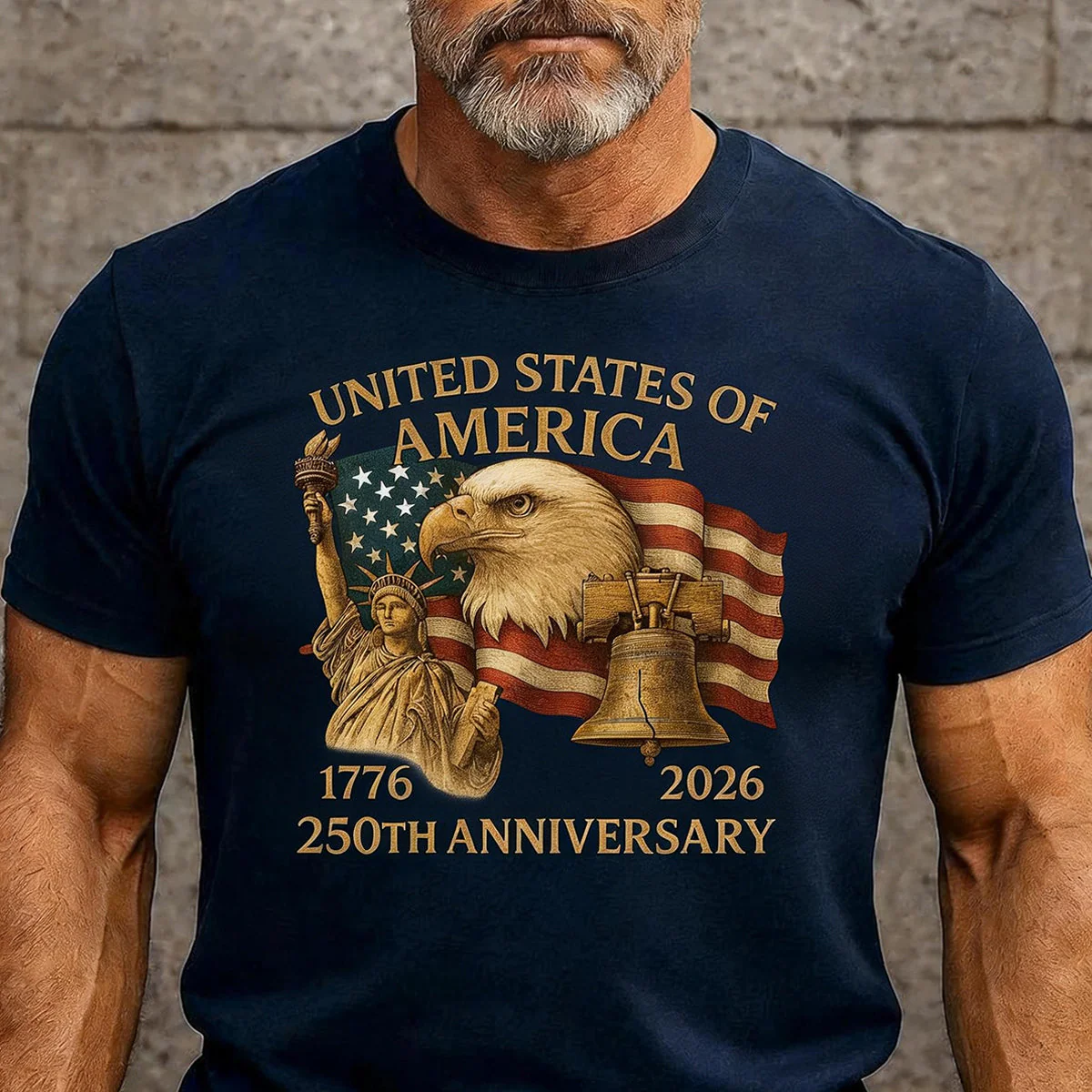 America 250th Anniversary Patriot Eagle T-Shirt