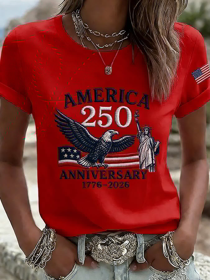 Women's  America 250th Anniversary Print T-Shirt