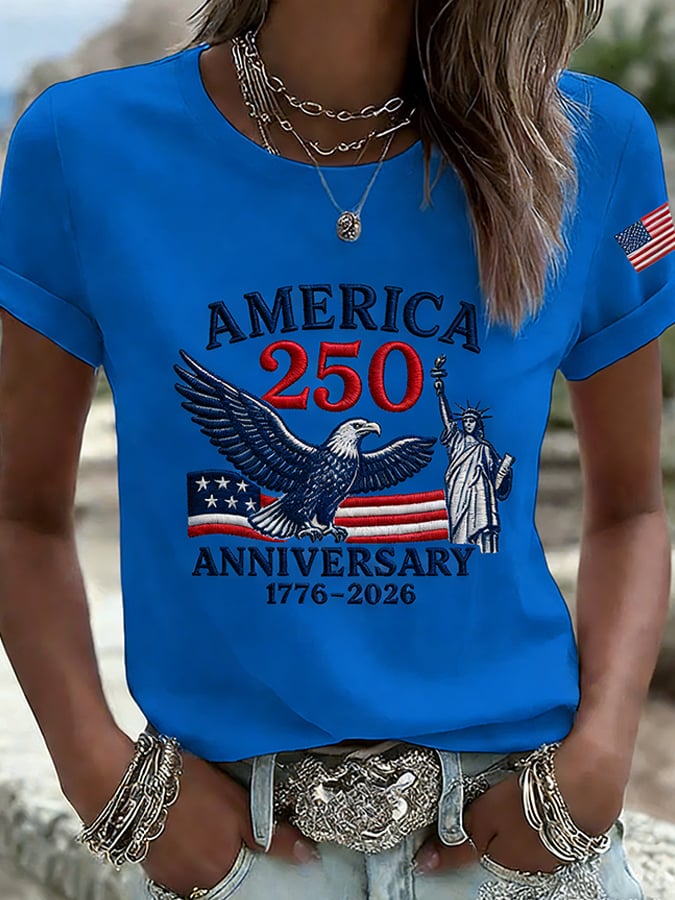 Women's  America 250th Anniversary Print T-Shirt