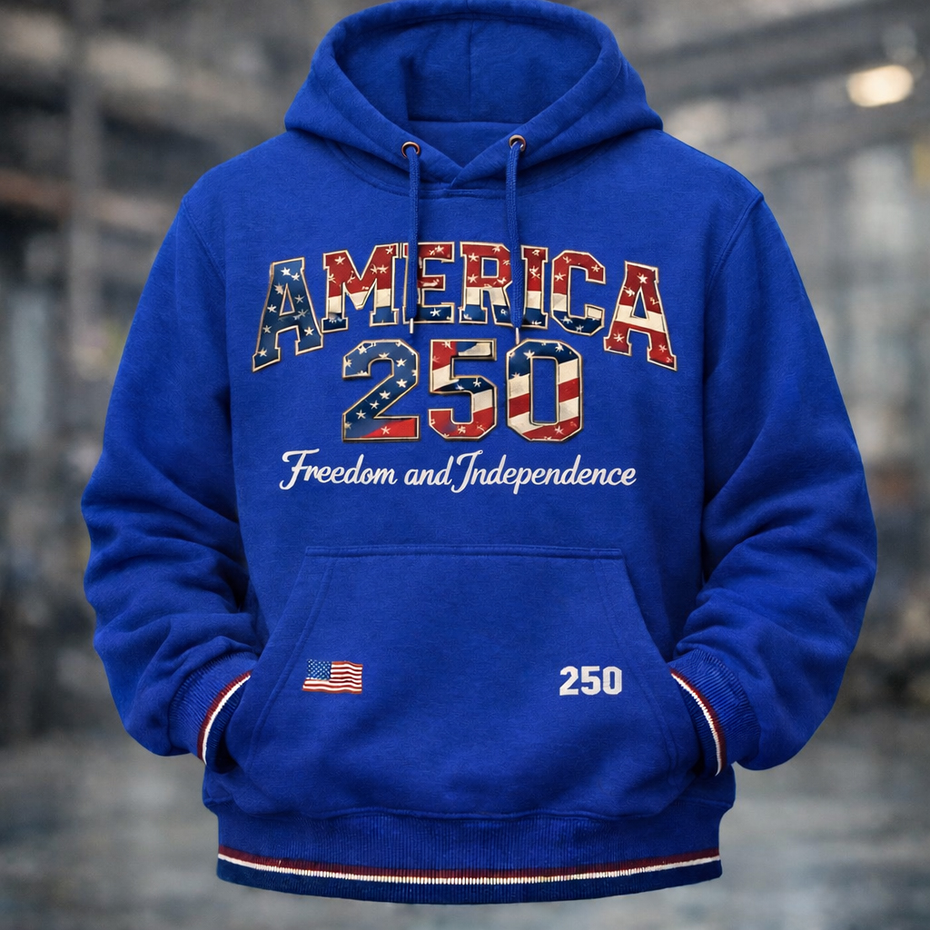 US 250th Anniversary Art Print Casual Hoodie