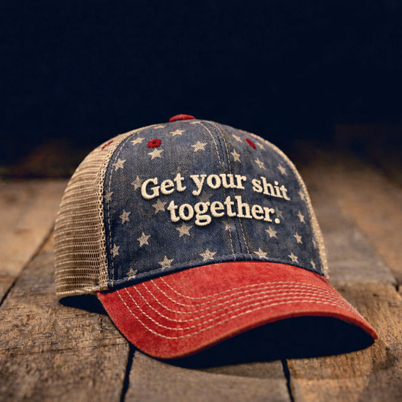 Funny Old Man Printed Casual Hat