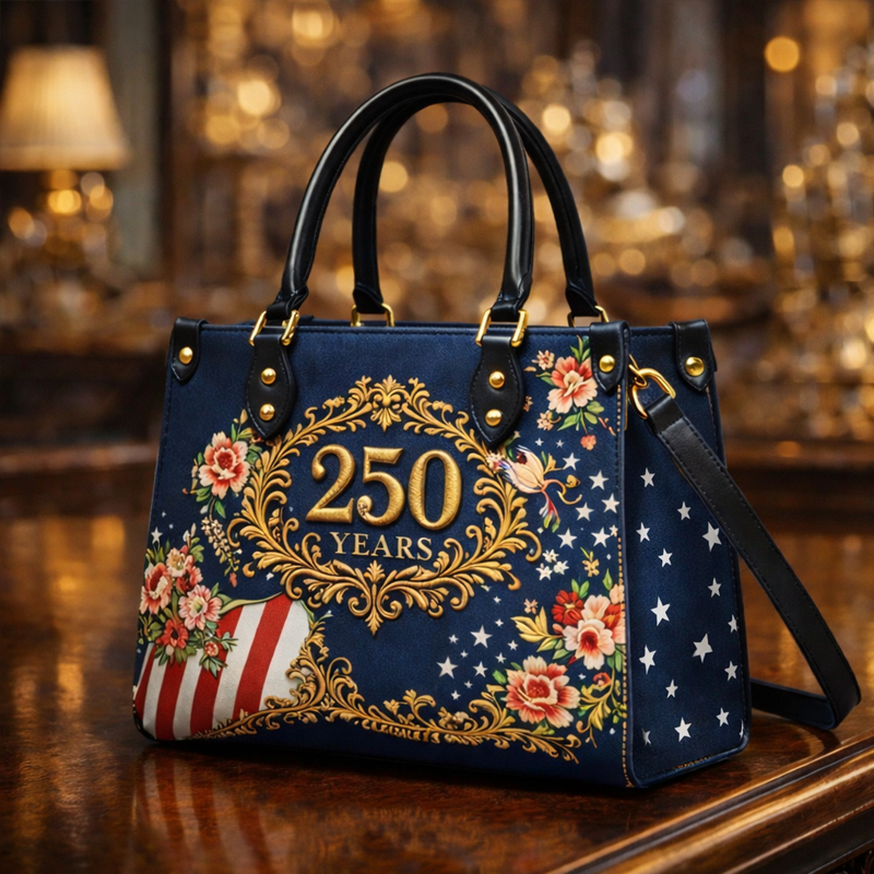 US 250th Anniversary Floral Print Handbag