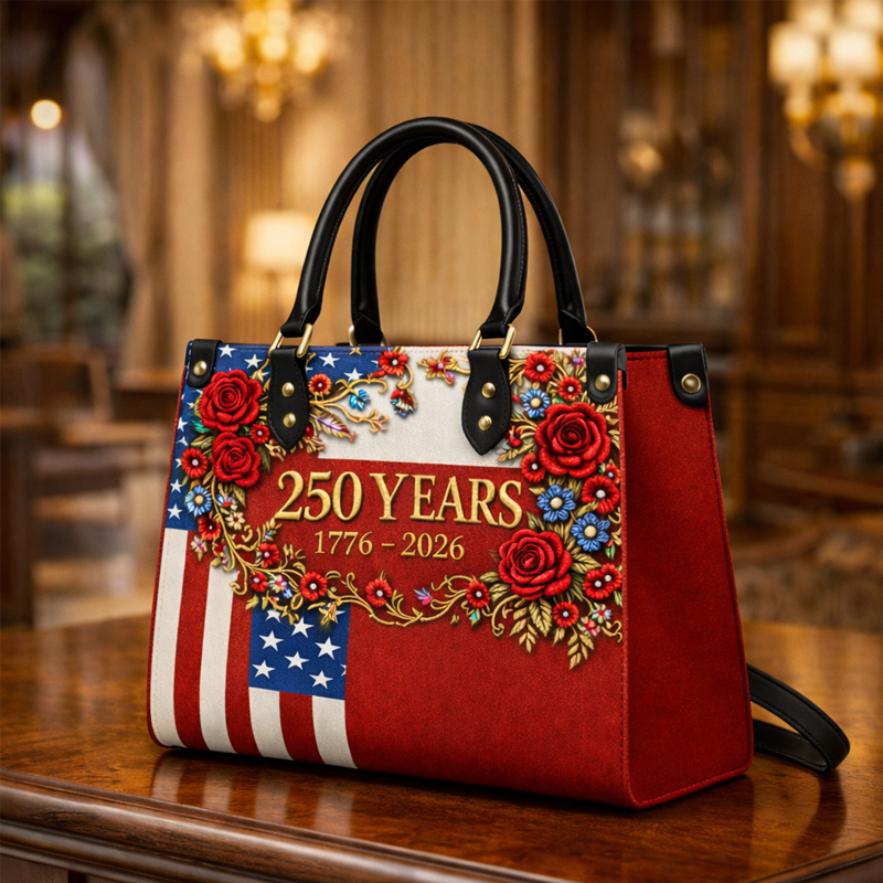 US 250th Anniversary Floral Print Handbag