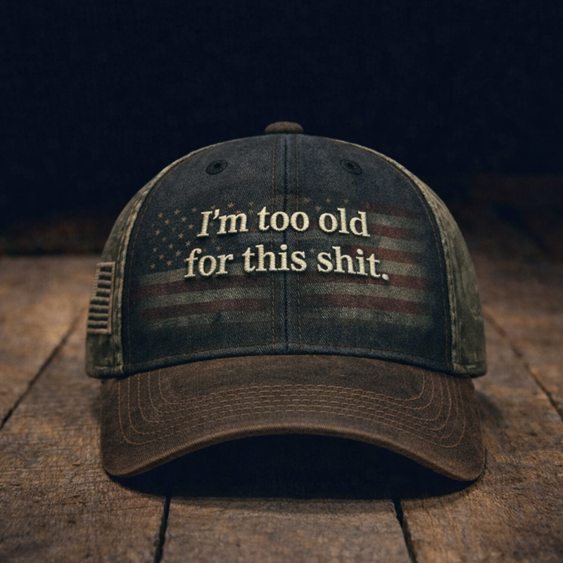 Funny Old Man Printed Casual Hat