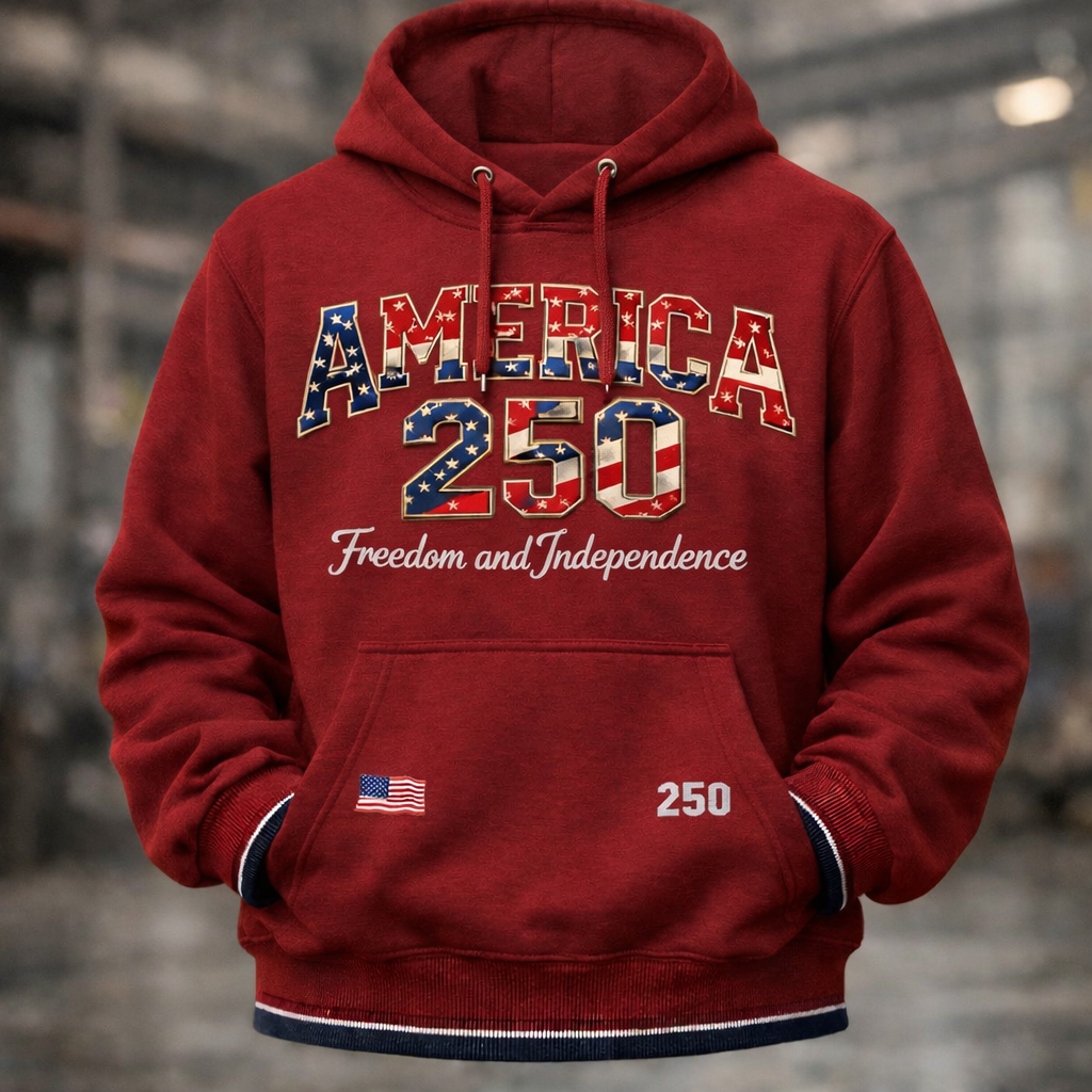 US 250th Anniversary Art Print Casual Hoodie