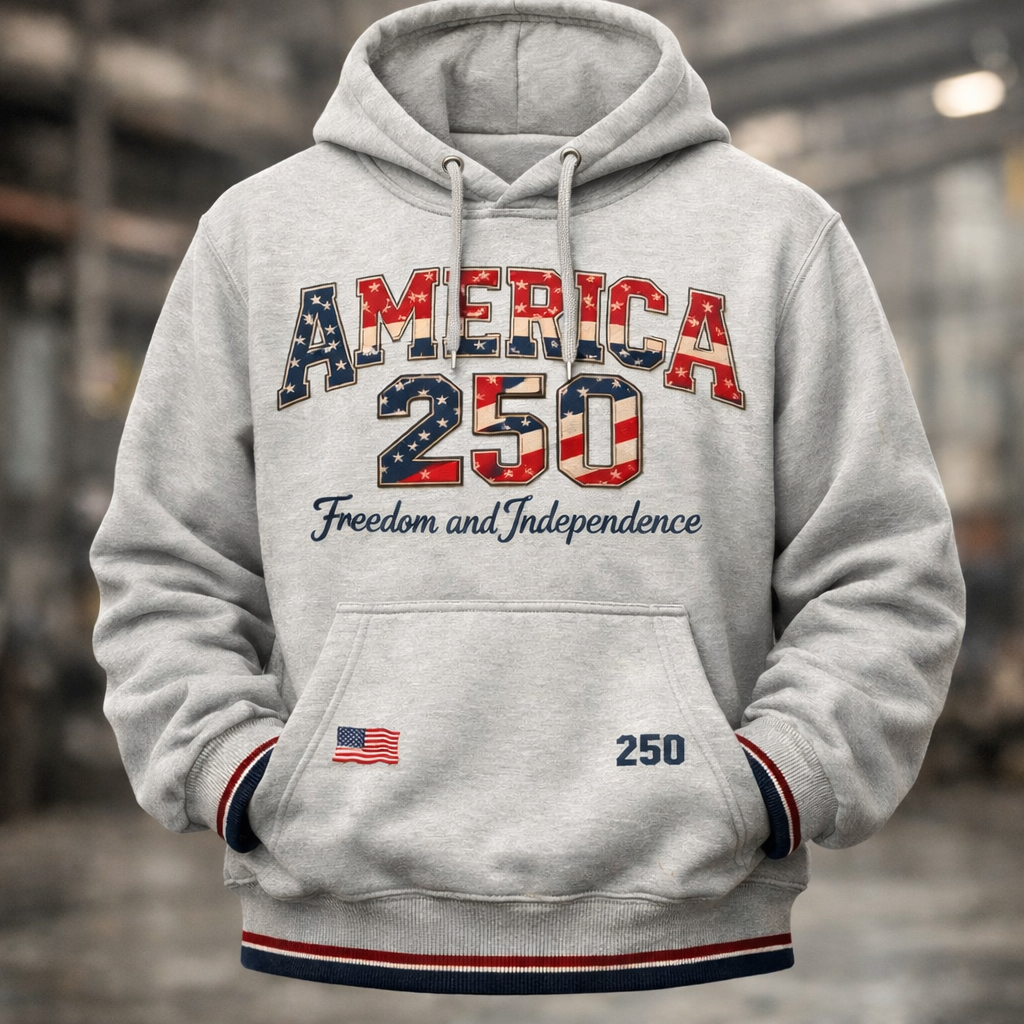US 250th Anniversary Art Print Casual Hoodie