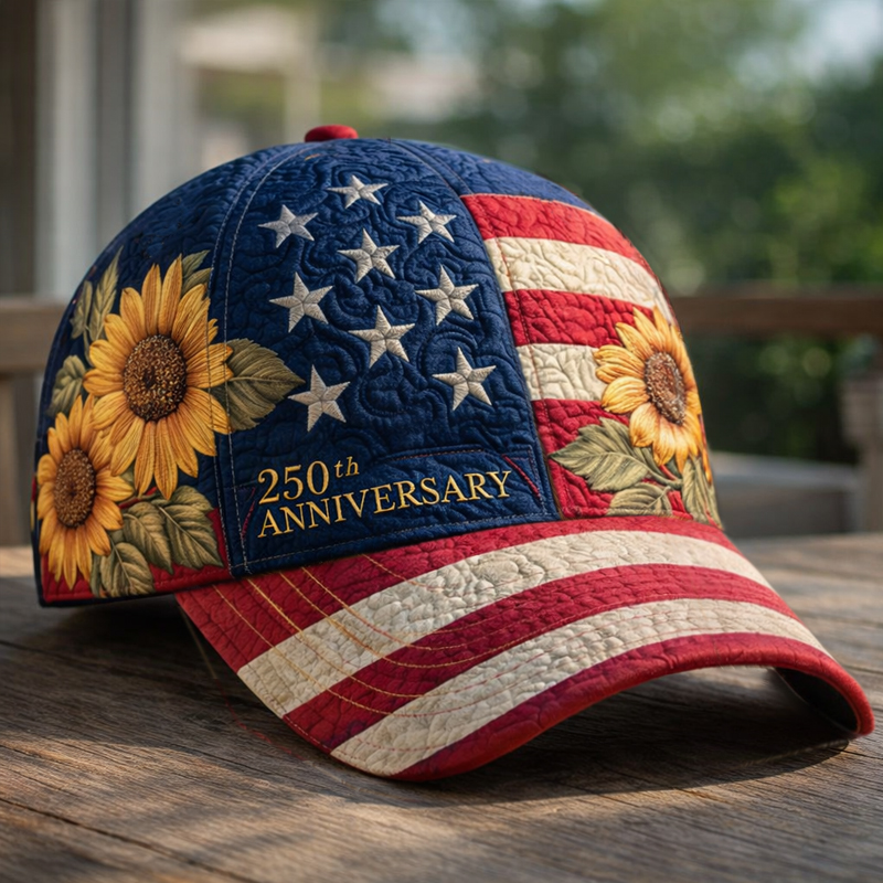250th Anniversary Floral Art Printed Casual Hat