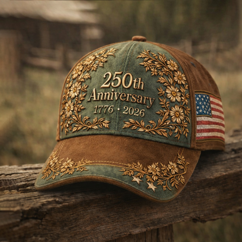 250th Anniversary Floral Art Printed Casual Hat