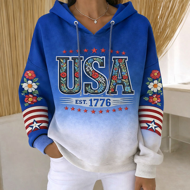 250th Anniversary Of The United States Art Print Casual Hoodie