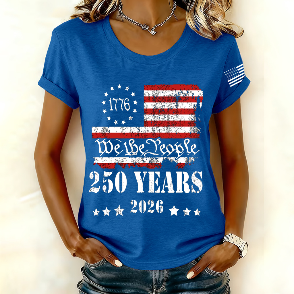 US 250th Anniversary Art Print Short-Sleeve T-Shirt