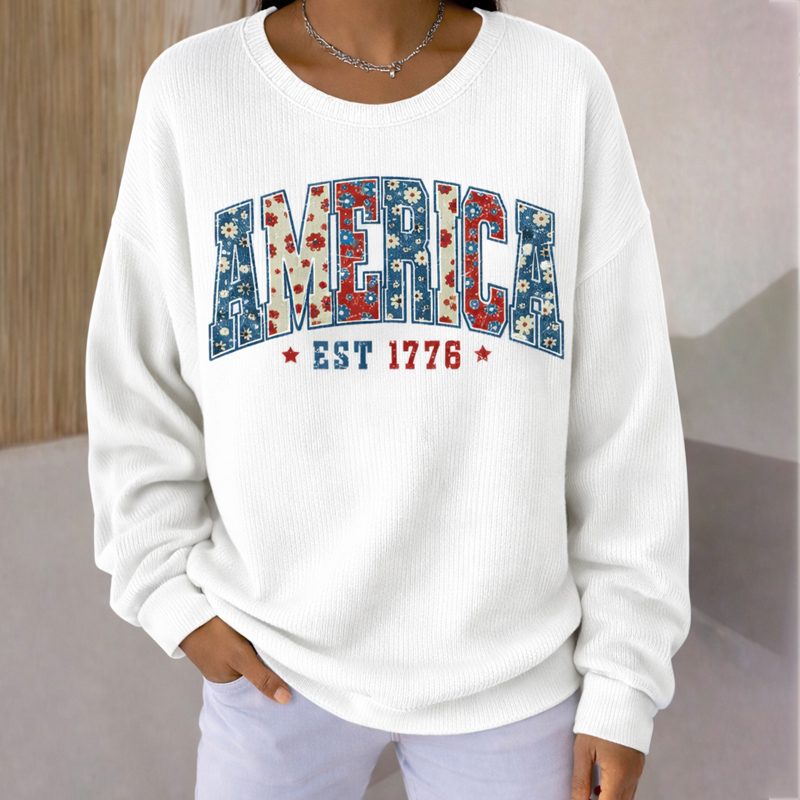250th Anniversary Art Printed Casual Sweatshirt