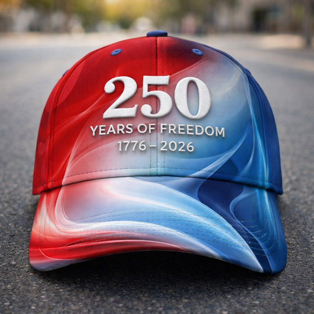 US 250th Anniversary Art Print Casual Hat