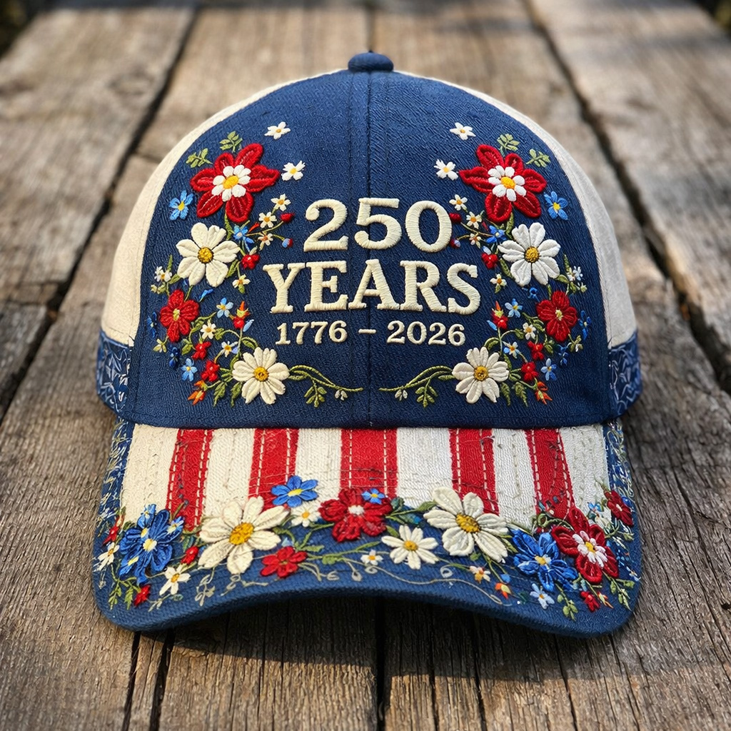 US 250th Anniversary Art Print Casual Hat