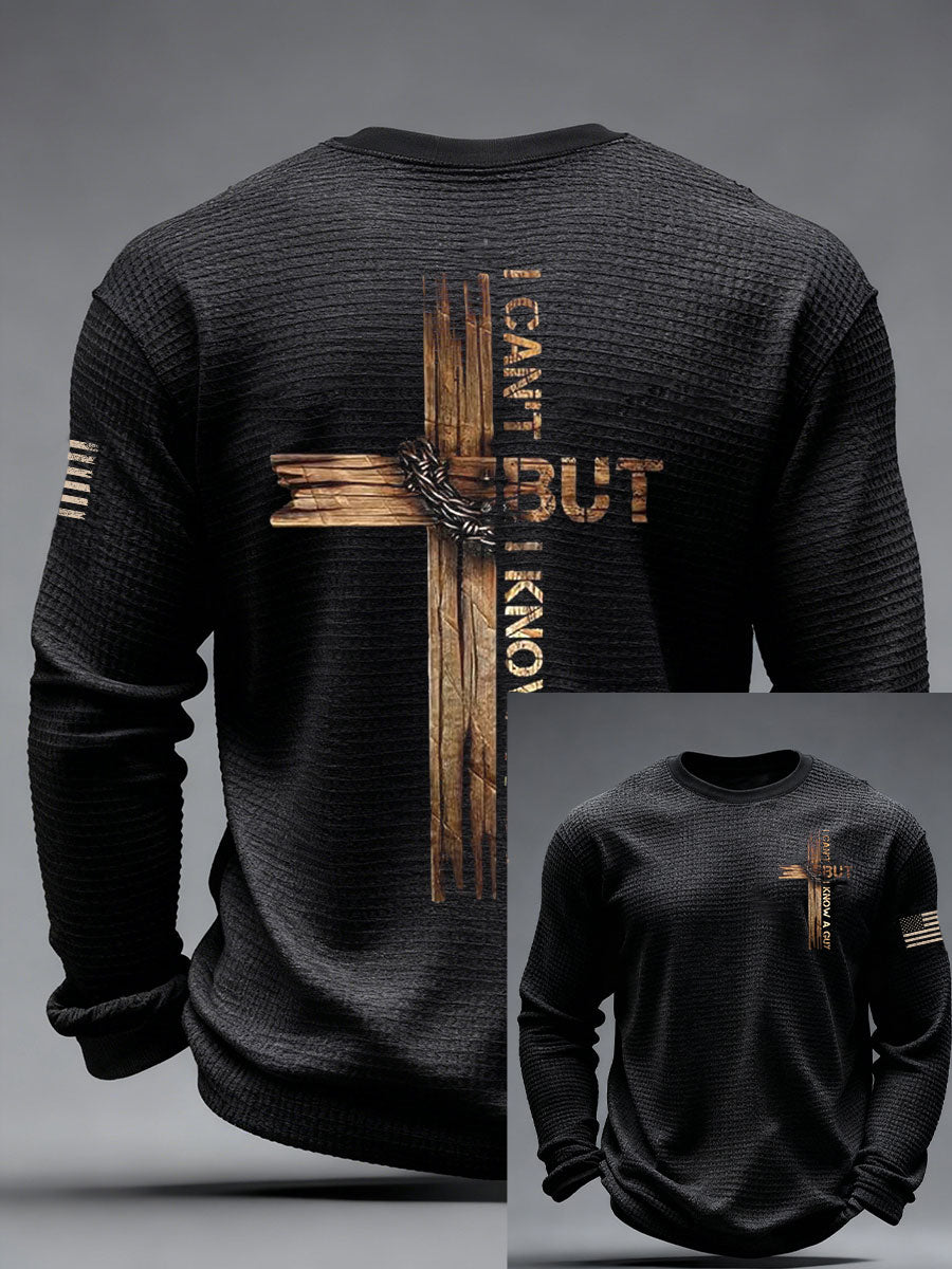 Men's I Can't But I Know A Guy Waffle Long Sleeve T-Shirt