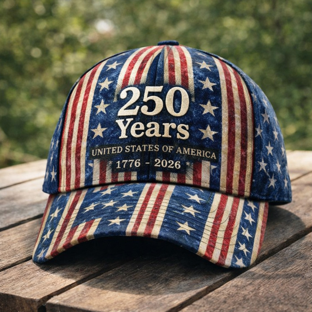 US 250th Anniversary Art Print Casual Hat