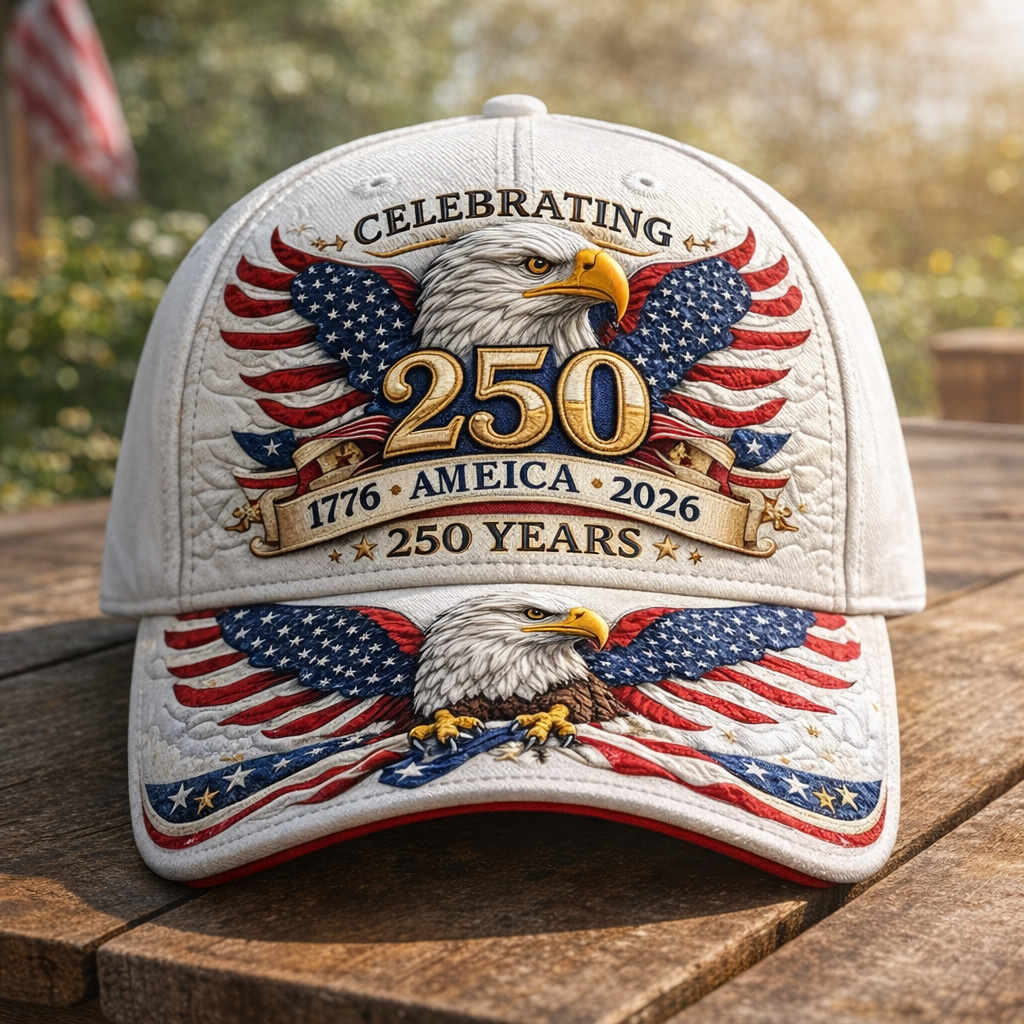 US 250th Anniversary Art Print Casual Hat