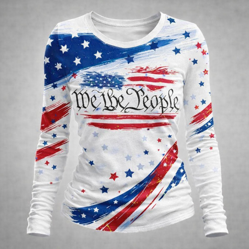American 250th Anniversary Art Print Long-Sleeve T-Shirt