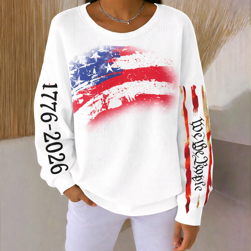 250th Anniversary Art Printed Casual Sweatshirt