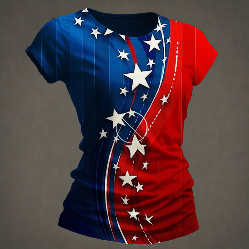 US 250th Anniversary Art Print Short-Sleeve T-Shirt