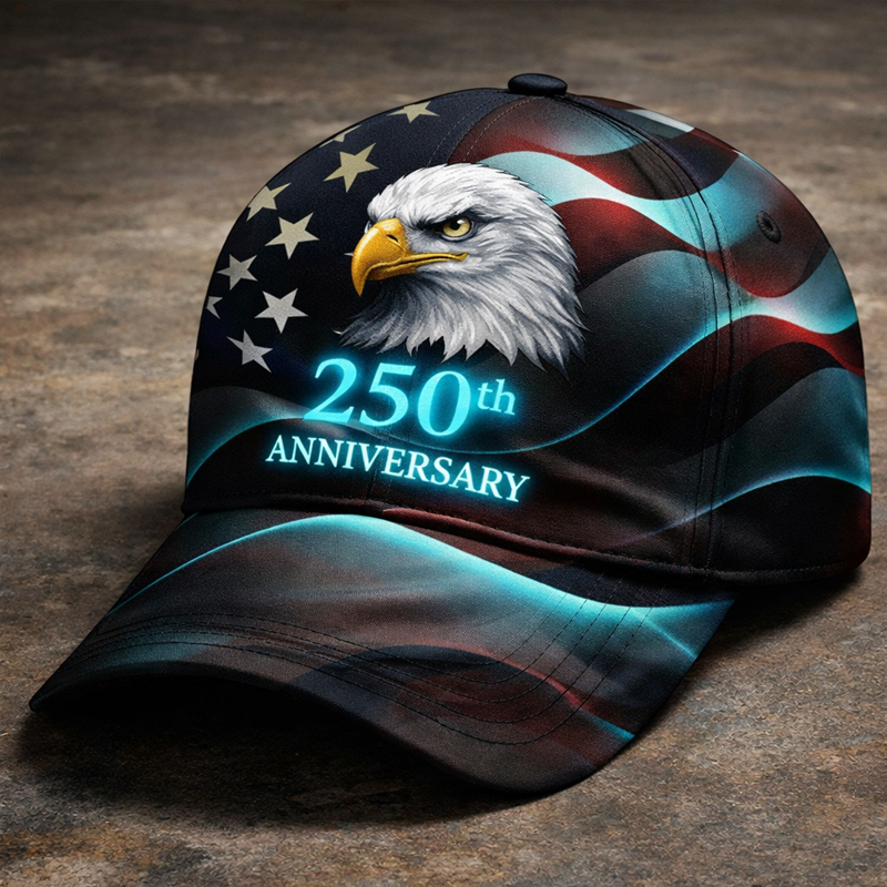 US 250th Anniversary Print Casual Hat