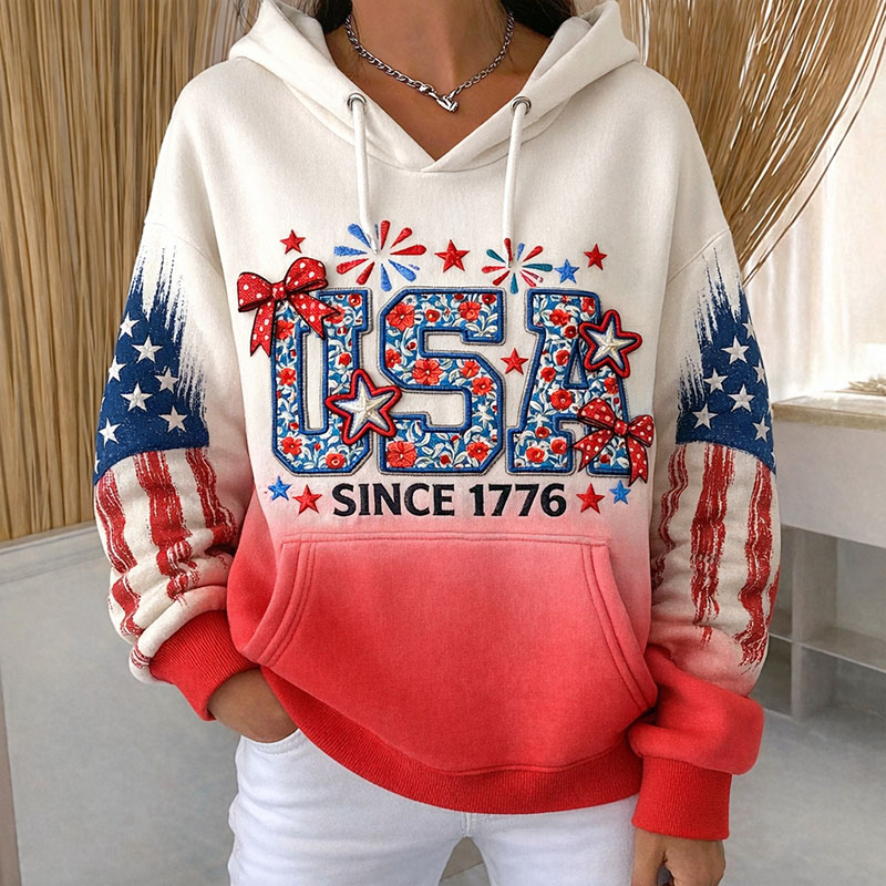 250th Anniversary Of The United States Art Print Casual Hoodie