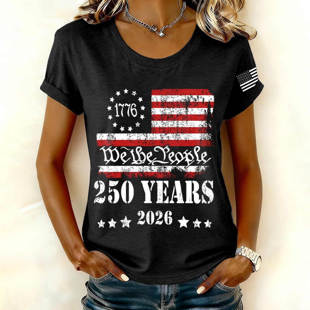 US 250th Anniversary Art Print Short-Sleeve T-Shirt