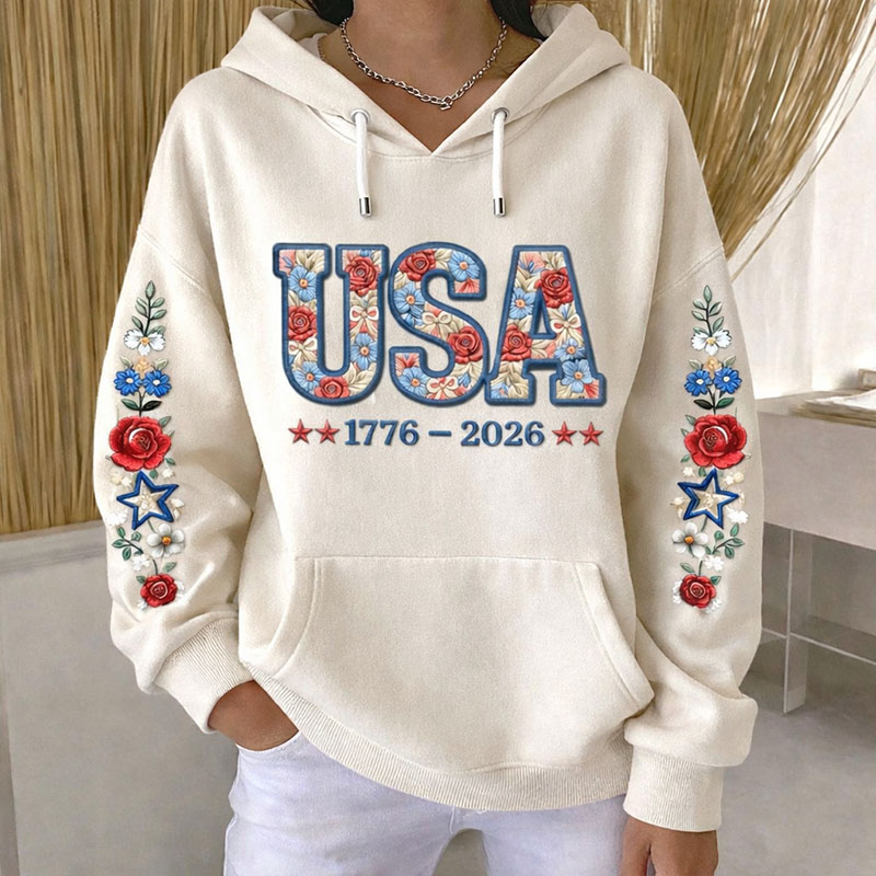 250th Anniversary Of The United States Art Print Casual Hoodie