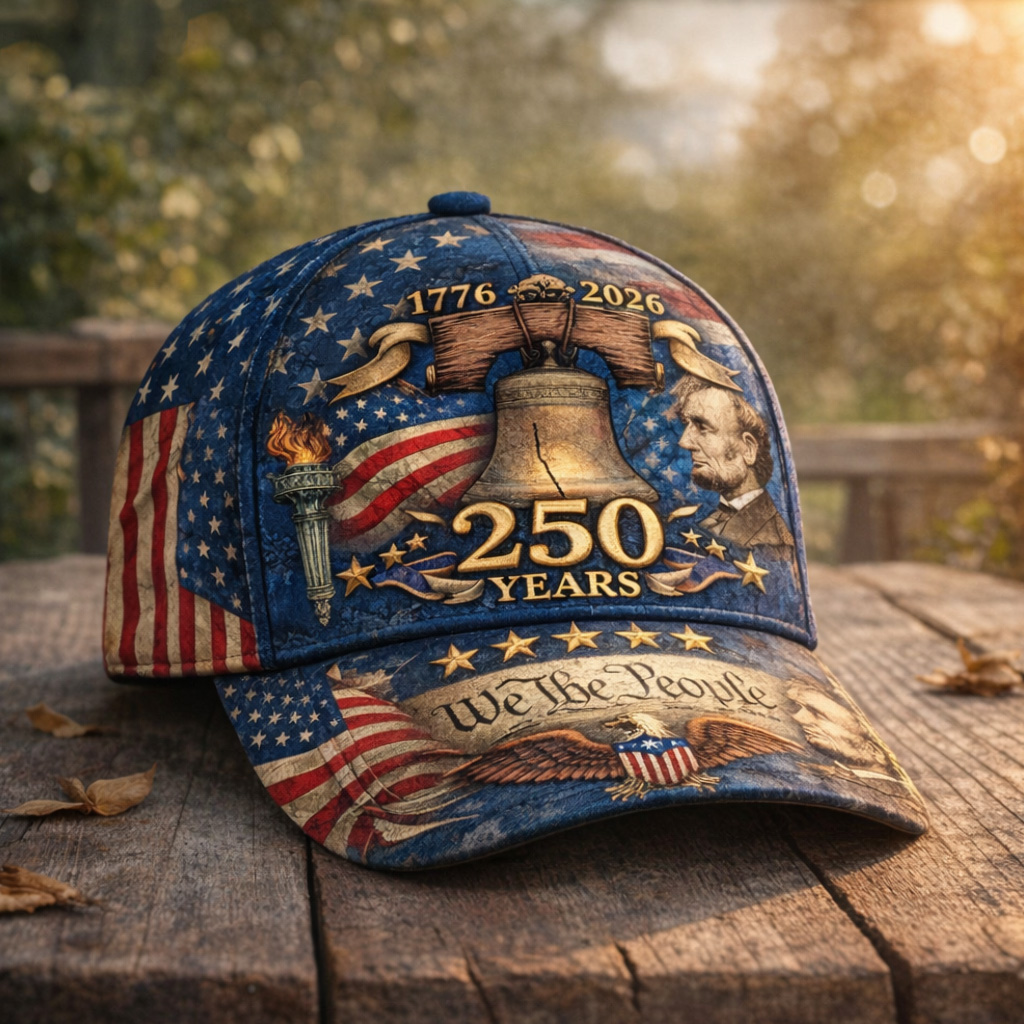 US 250th Anniversary Art Print Casual Hat