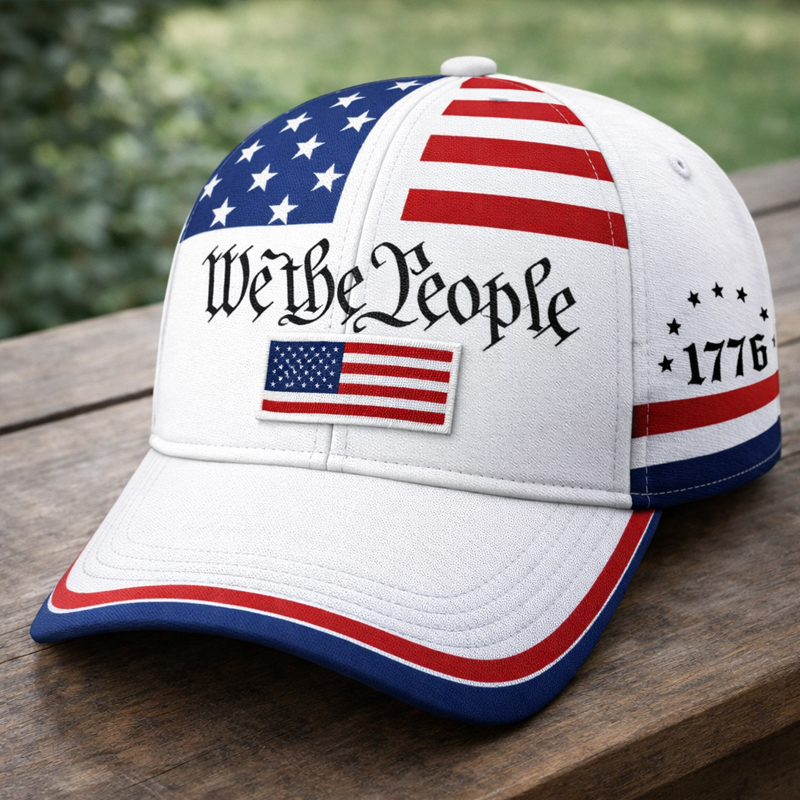 US 250th Anniversary Print Casual Hat