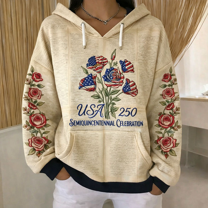 250th Anniversary Of The United States Art Print Casual Hoodie