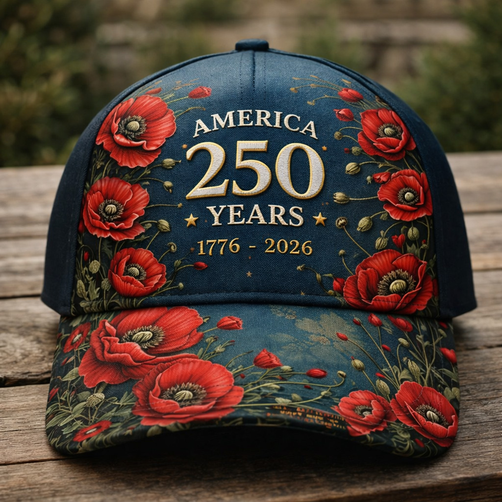 US 250th Anniversary Art Print Casual Hat